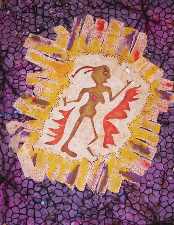 woman with a fork in her hand